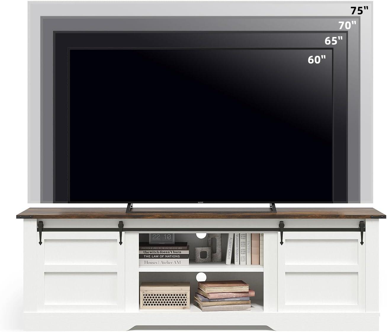 Why We Love Our 66″ Farmhouse TV Stand for Big Screens