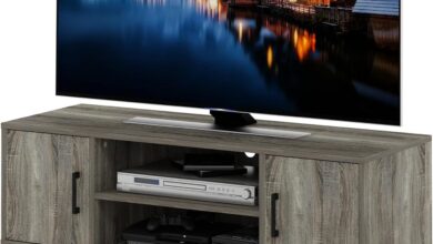 Our Take on the Furinno Claude Mid-Century TV Stand: Stylish & Sturdy