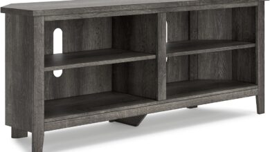 Our Take on the Ashley Arlenbry Corner TV Stand: Stylish & Space-Savvy