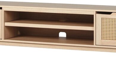 Our Take on the Walker Edison Destin Rattan TV Stand: Style Meets Function