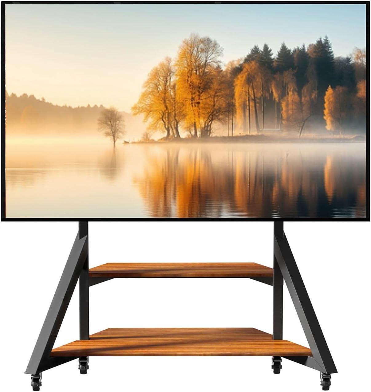 Why We Choose the Vanconwey Rolling TV Stand for Large TVs