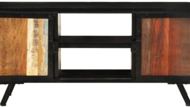 Discovering Charm and Function in a Reclaimed Wood TV Cabinet