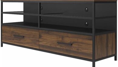 Elevate Our Space with the Ameriwood Structure TV Stand