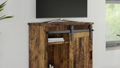 Elevate Living Spaces with Lavish Home’s Rustic TV Stand