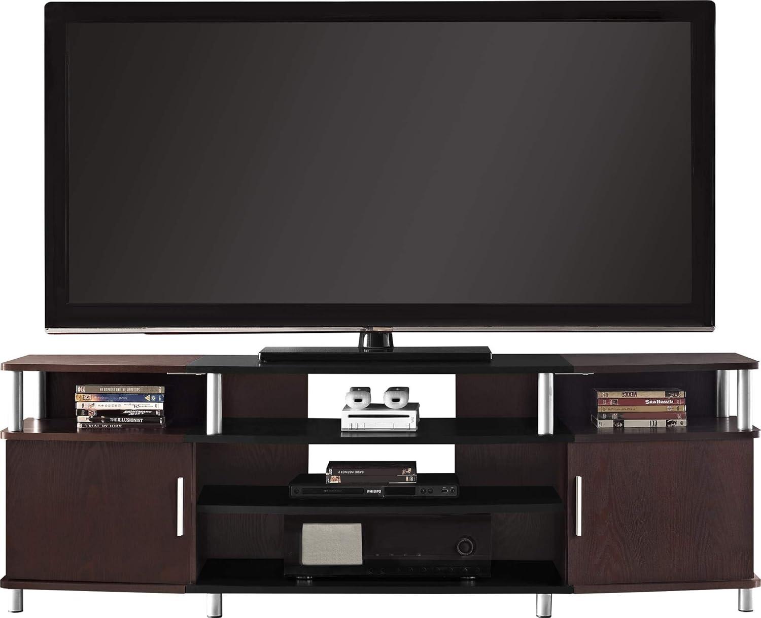 Why We Chose the⁣ Ameriwood Carson TV Stand for Our 70