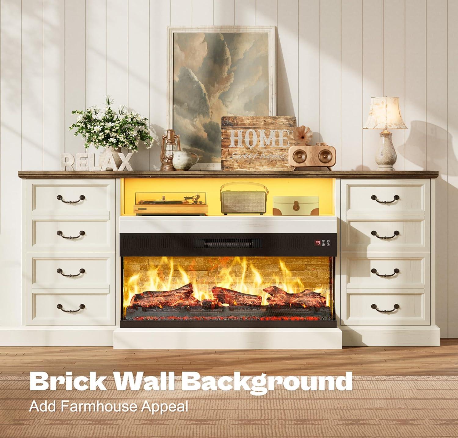 Our honest Take: Huuger Fireplace TV Stand's Warmth & Style