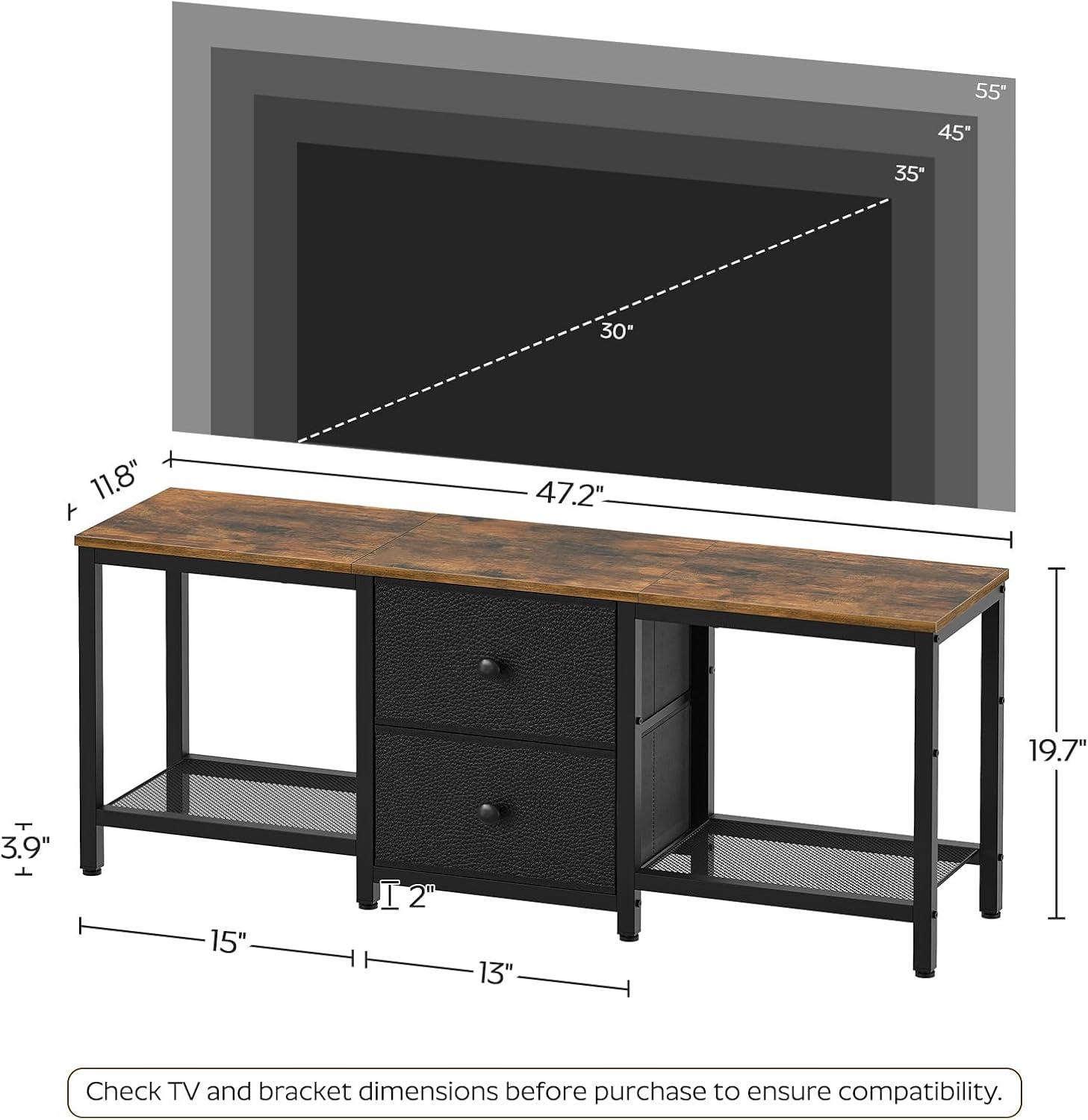 Our Honest Take on the Rustic brown TV Stand for 55