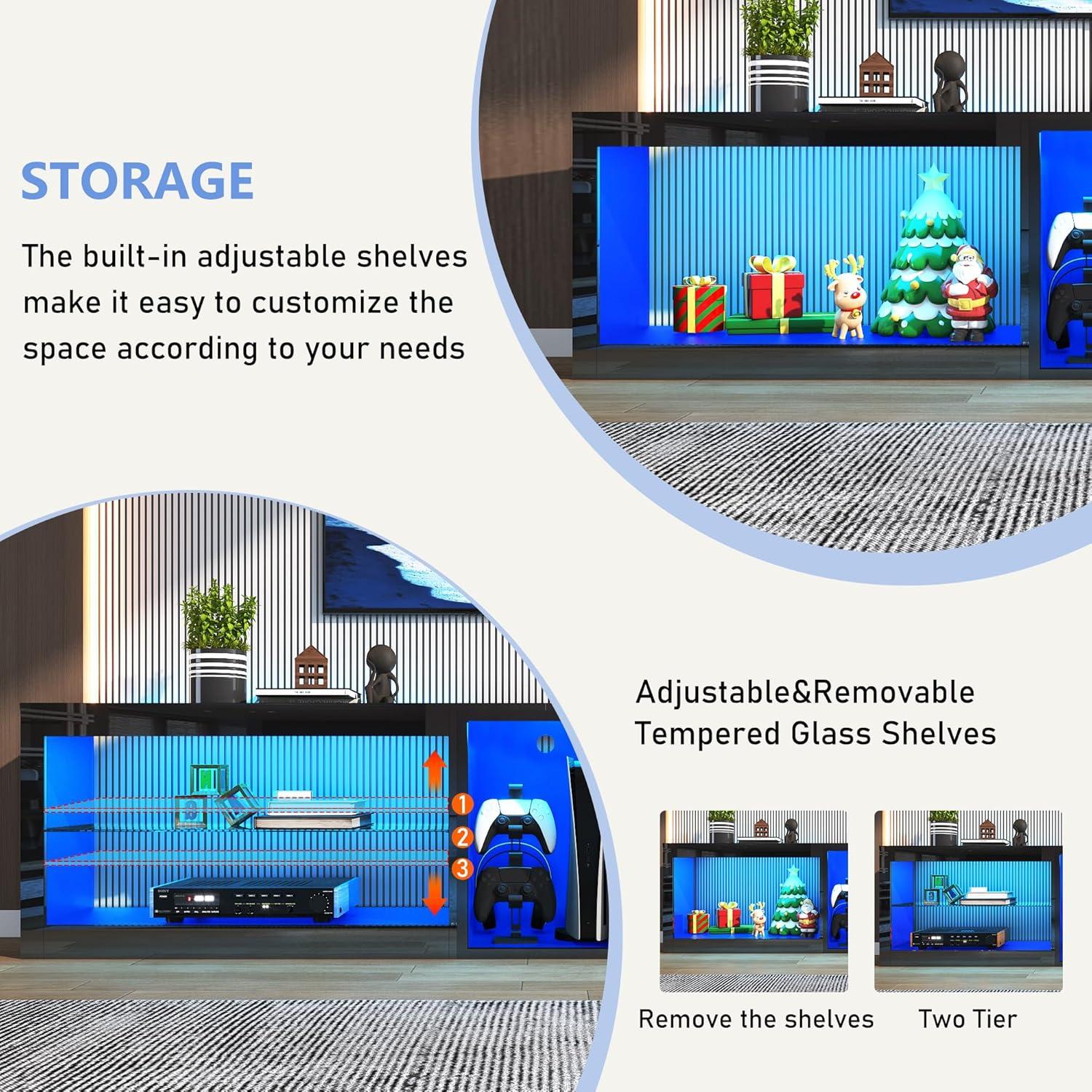Elevate Living Rooms with Vinctik 6&Fox LED TV Stand's Glow