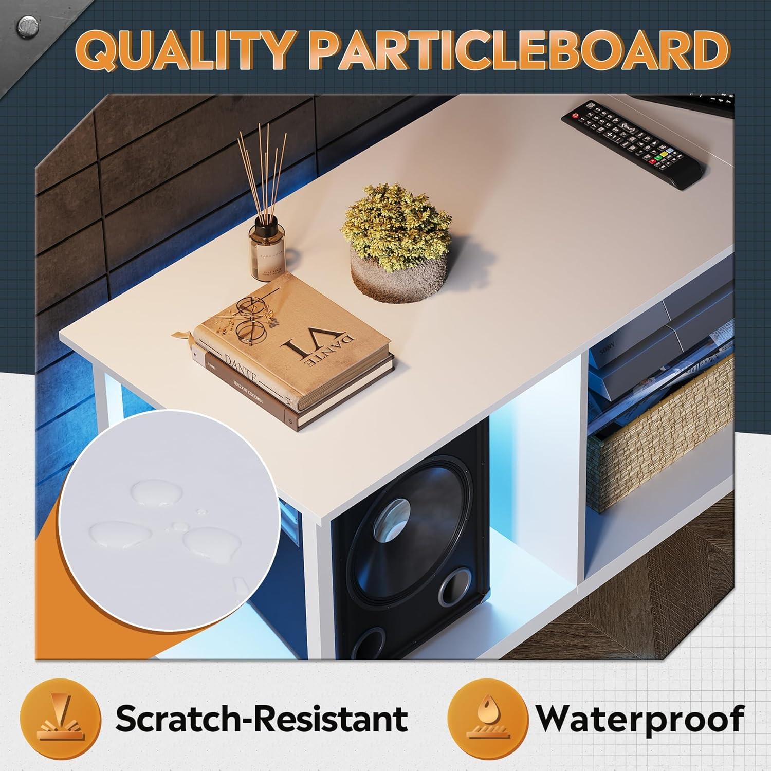 Elevate Our Space with WLIVE's ​Sleek LED TV⁢ Stand & Console