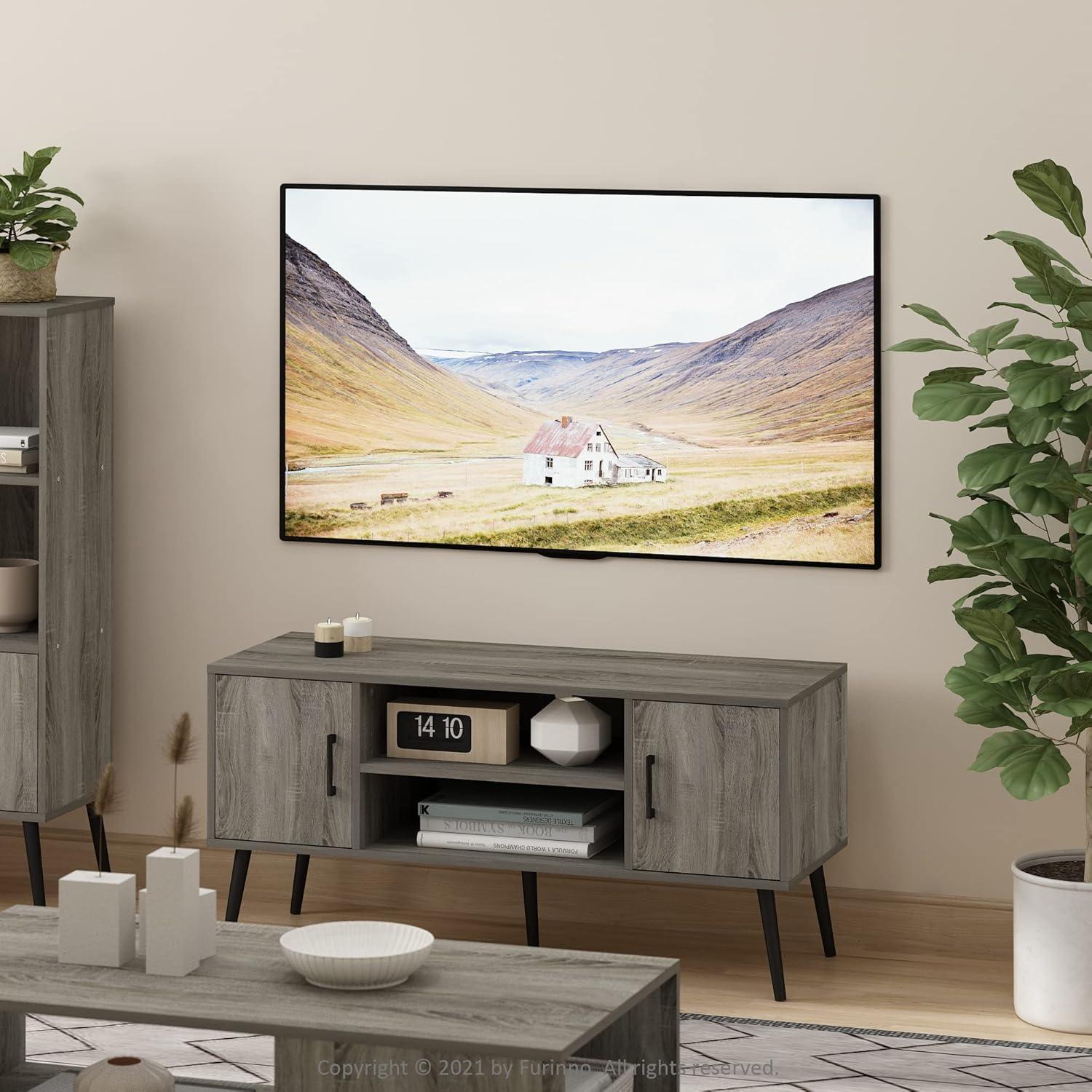 Our Take on the Furinno Claude Mid-Century TV Stand: Stylish & Sturdy