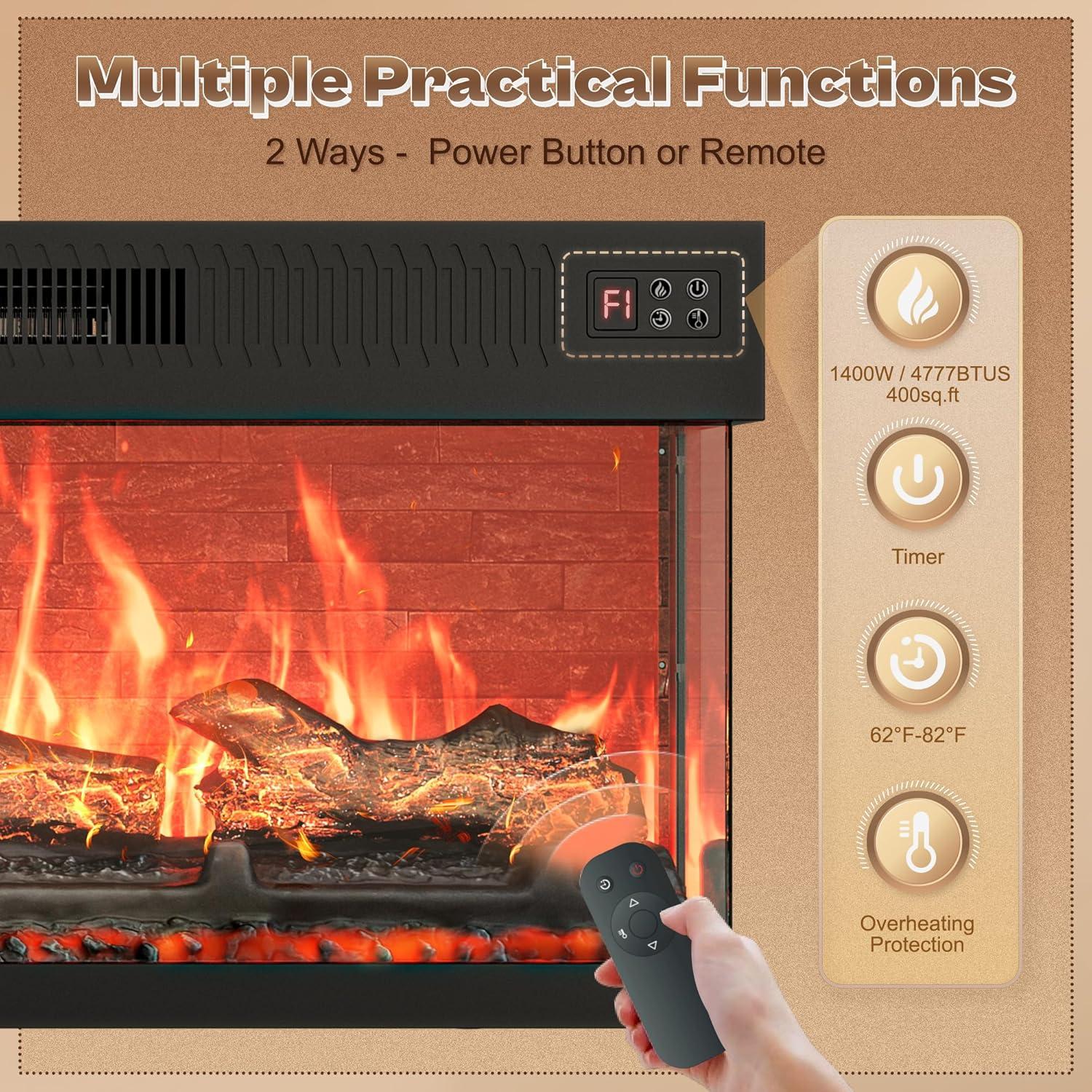 Our Honest Take: Huuger ⁣Fireplace TV Stand's Warmth & Style