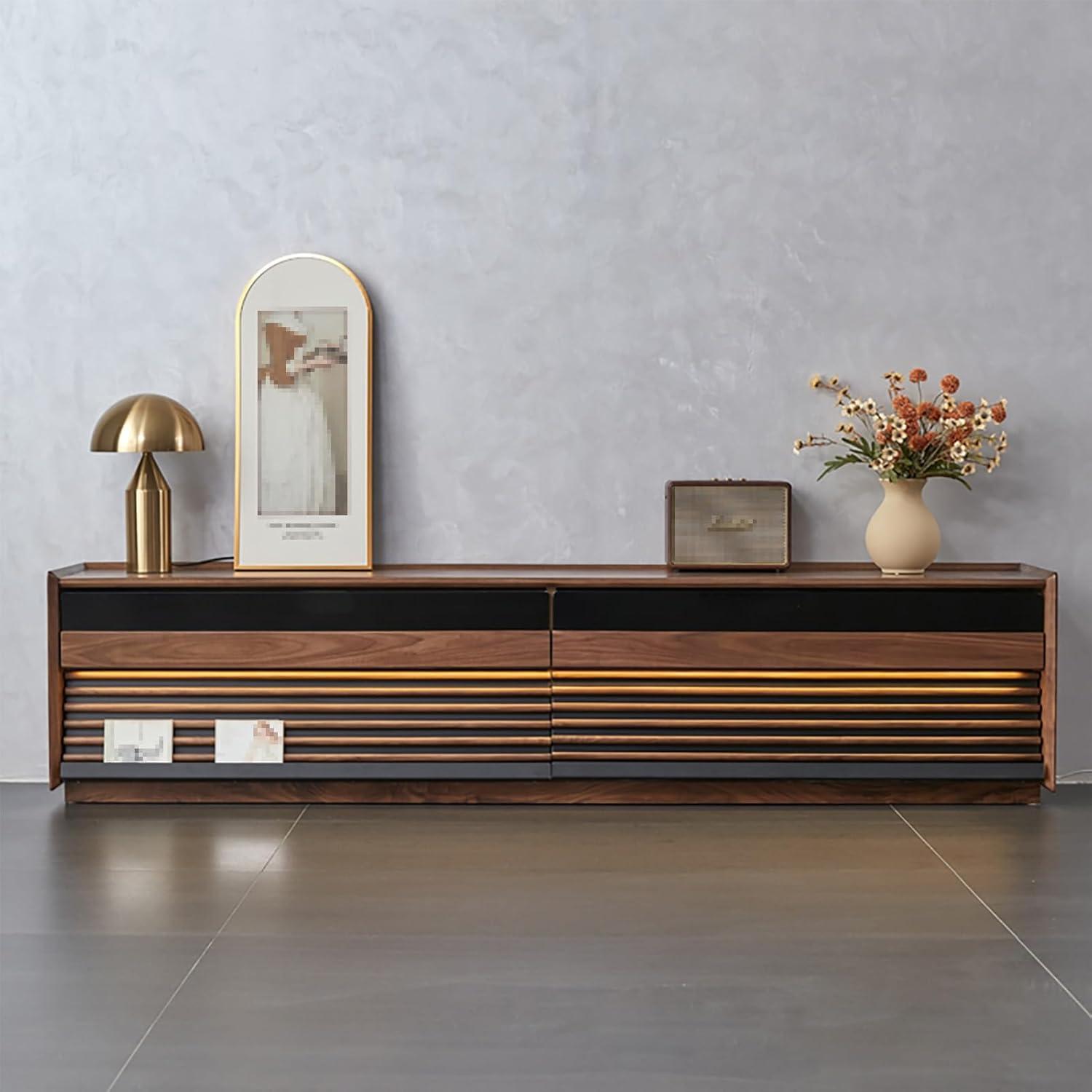 How We Feel About the JIAOCKJIAO LED TV Stand's Design & Storage