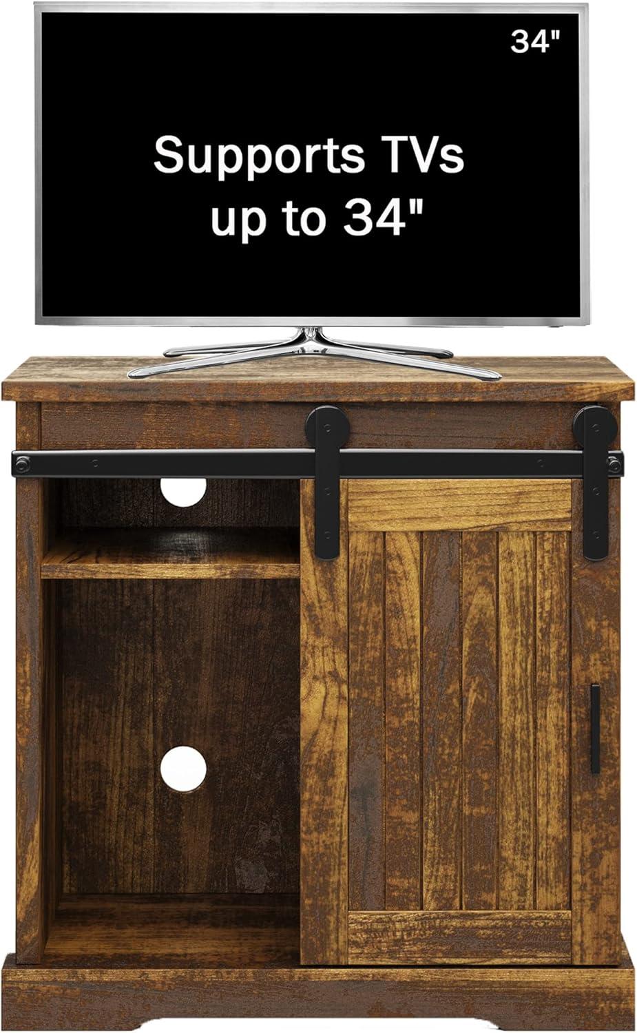 Elevate Living Spaces with Lavish Home's Rustic TV Stand