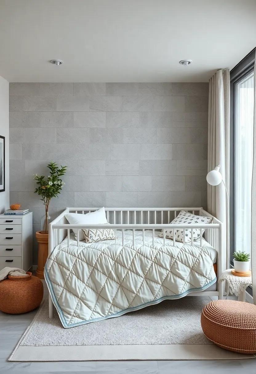 personalized Quilt: Craft or purchase a light grey quilt with personalized touches, becoming both a decorative item and a cherished keepsake