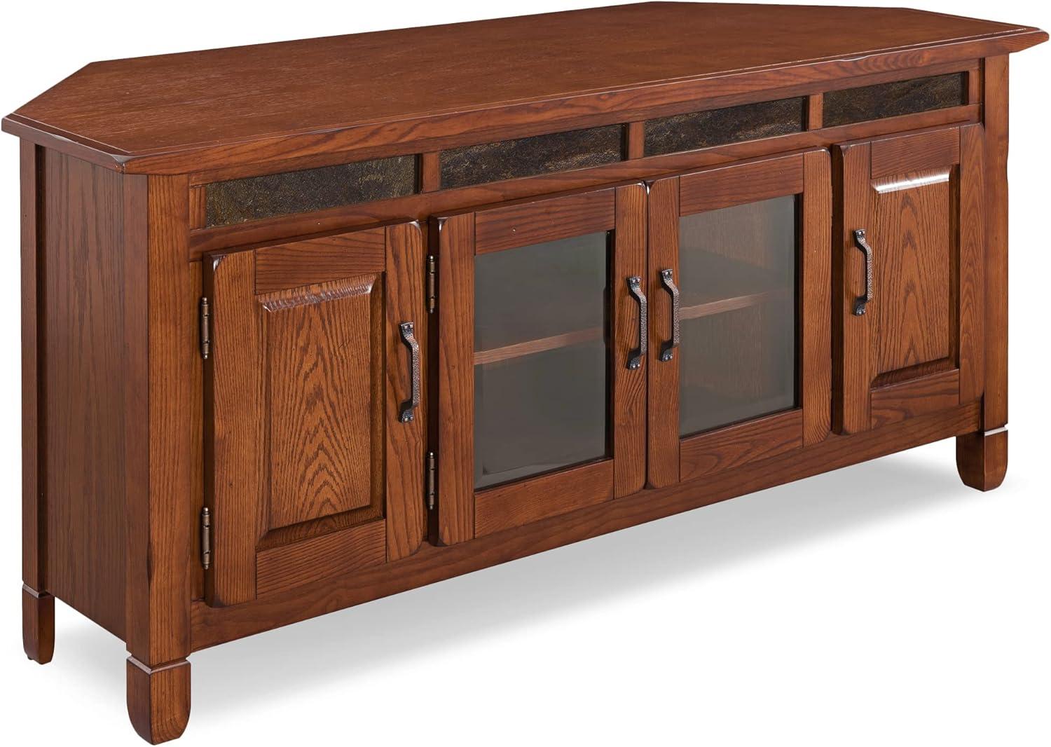 Our Honest Take On The Leick Rustic Oak Corner Tv Console
