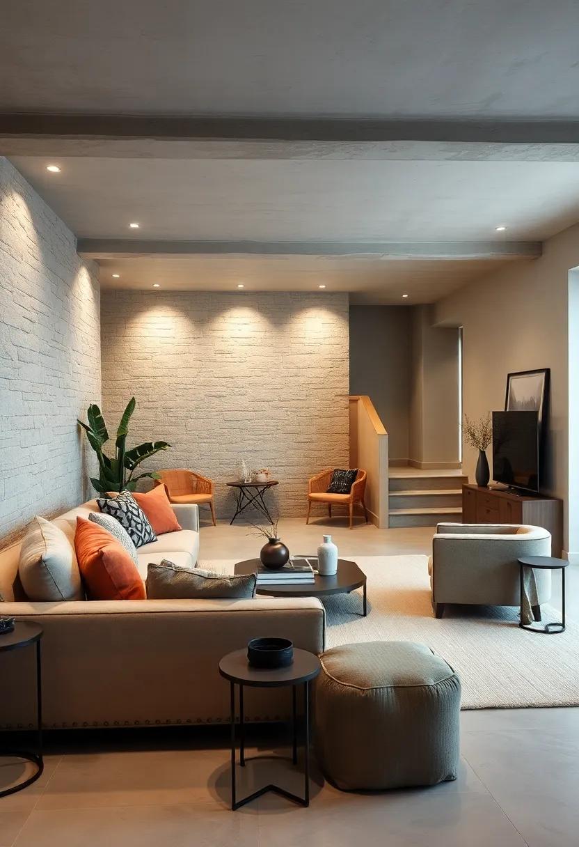 Consider soundproofing the area with soft furnishings, enhancing the comfort and serenity of your lounge