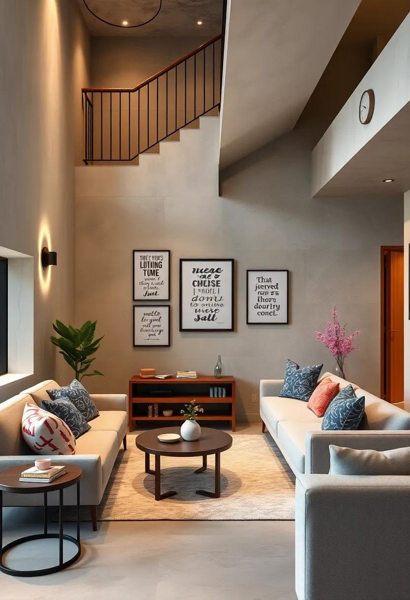 Incorporate a mini gallery of inspirational quotes around the space to uplift and motivate