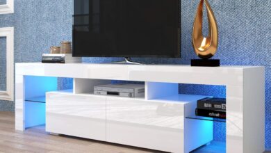 Bamacar Led Tv Stand How It Fits Your Living Room