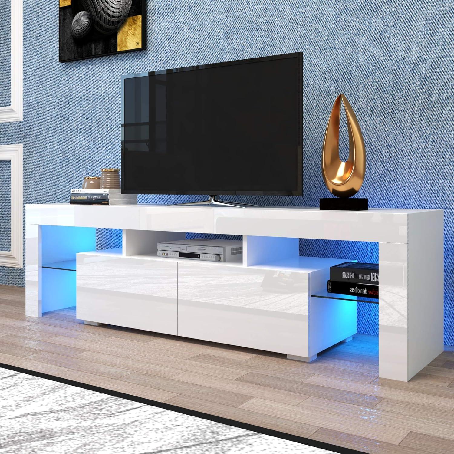 Bamacar Led Tv Stand How It Fits Your Living Room
