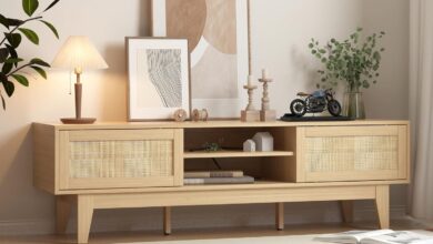 Boho Tv Stand For 55 65 Inch Tv How It Fits Your Room