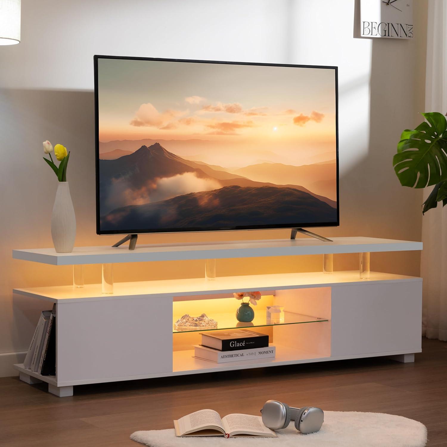 Cubehom Tv Stand For 75 Inch Tv Fits Your Living Room