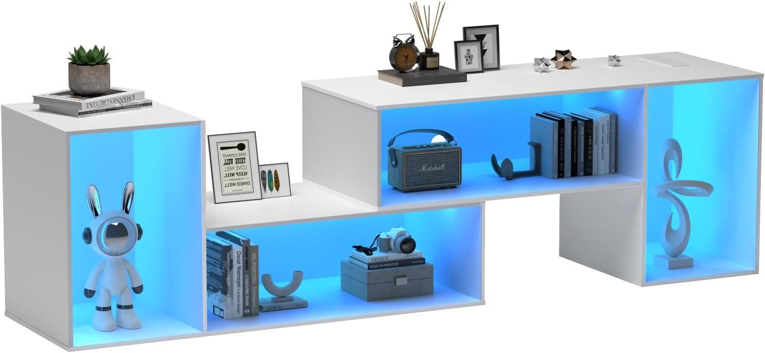 Deformable Tv Stand With Led Lights Fits Your Space