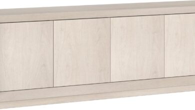 Hennhart Tv Stand For Tvs Up To 75 Your Space Organized