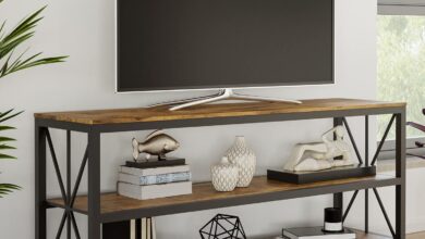 Lavish Home Farmhouse Tv Stand How It Fits Your Space