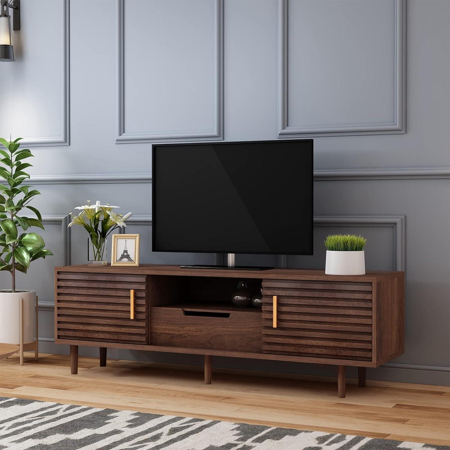 Mid Century Modern 59 Inch Tv Stand How It Fits Your Room