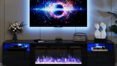Oneinmil Fireplace Tv Stand W 36 Electric For Your Room