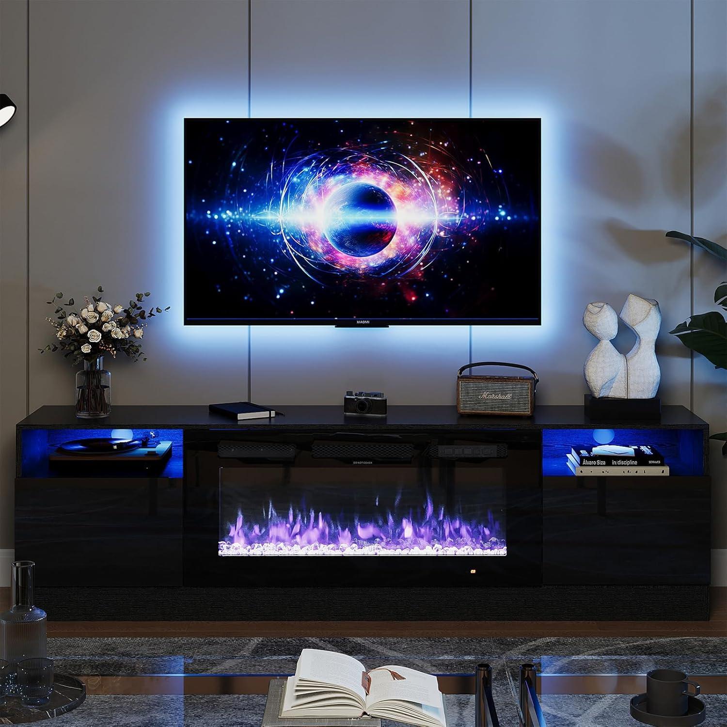 Oneinmil Fireplace TV Stand w/ 36