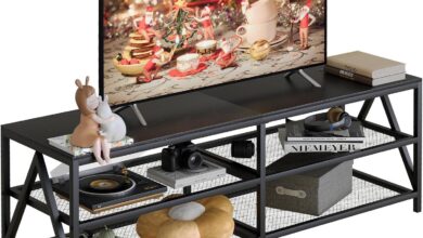 Tv Stand 55 Industrial Console How It Fits Your Room