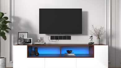 Uspeedy 70in White Tv Stand How It Suits Your Living Room