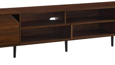 Walker Edison Nora Modern Open Shelf Tv Stand For Your Space
