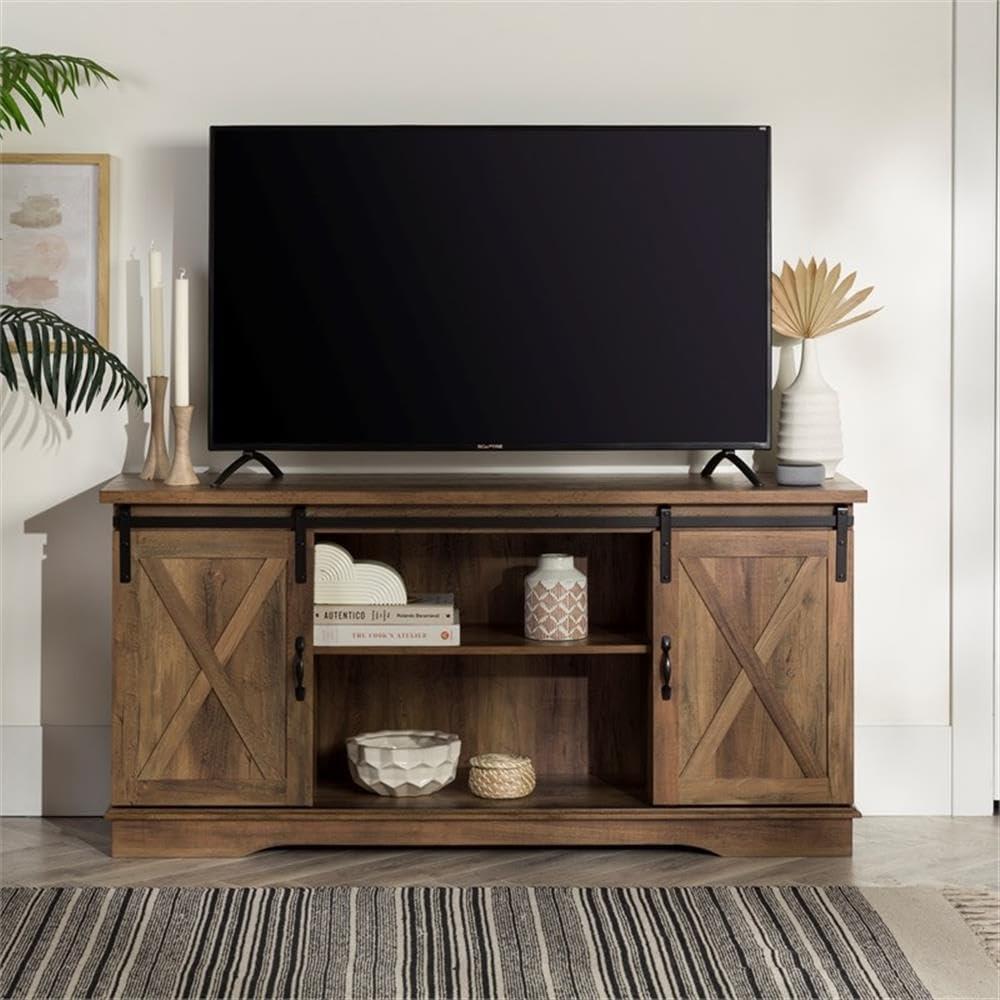 Walker Edison Richmond Modern Farmhouse:​ Fits your 65