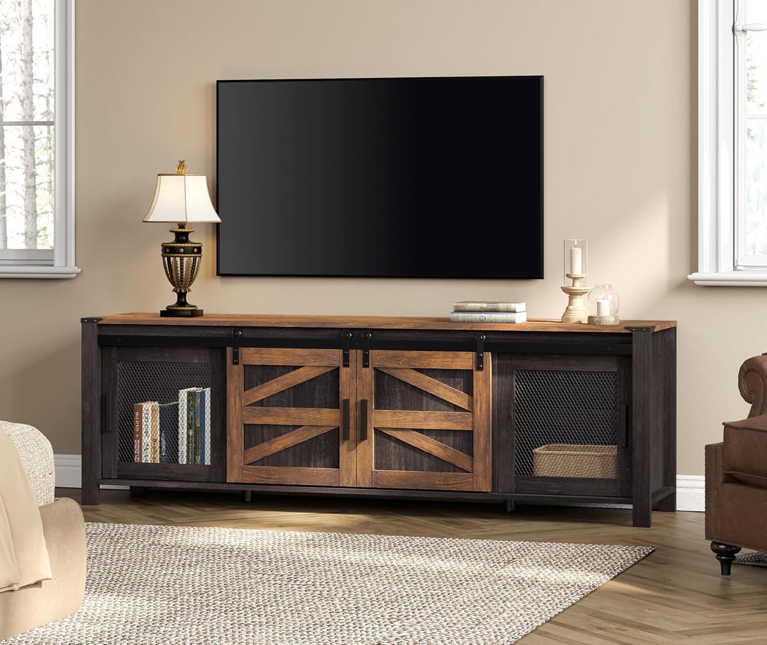 WAMPAT Farmhouse TV Stand: how it sits in your space