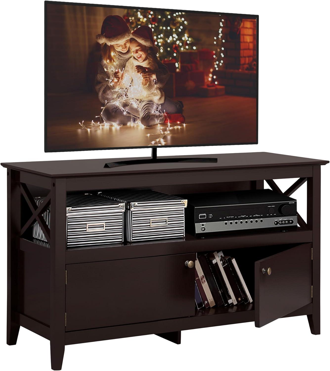 Yaheetech Wooden Tv Stand How It Suits Your 48 Inch Tv