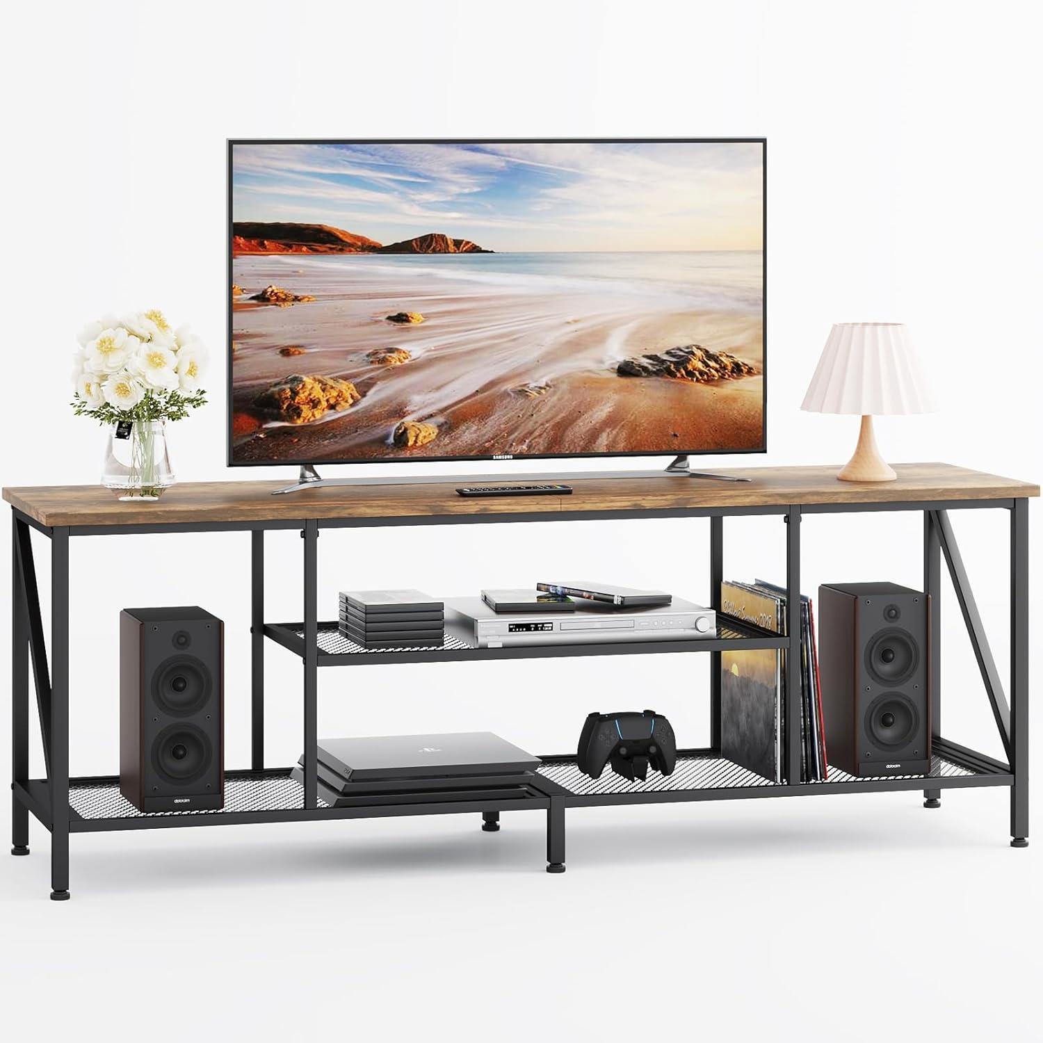 Our Honest Take: Stylish & Spacious TV Stand for Up to 70″ TVs