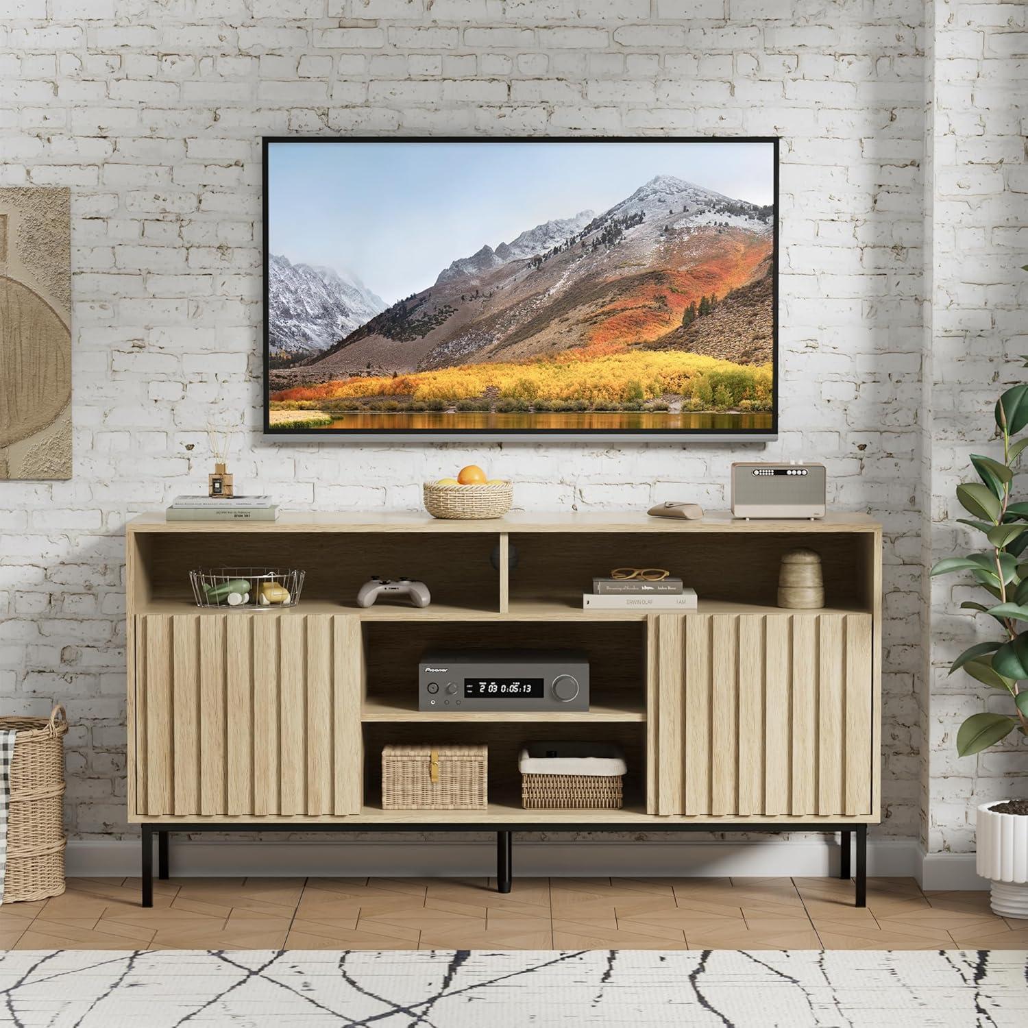 Our Take on the UEV Mid Century Modern Fluted TV Stand Cabinet Our Take on the UEV Mid Century Modern Fluted TV Stand Cabinet