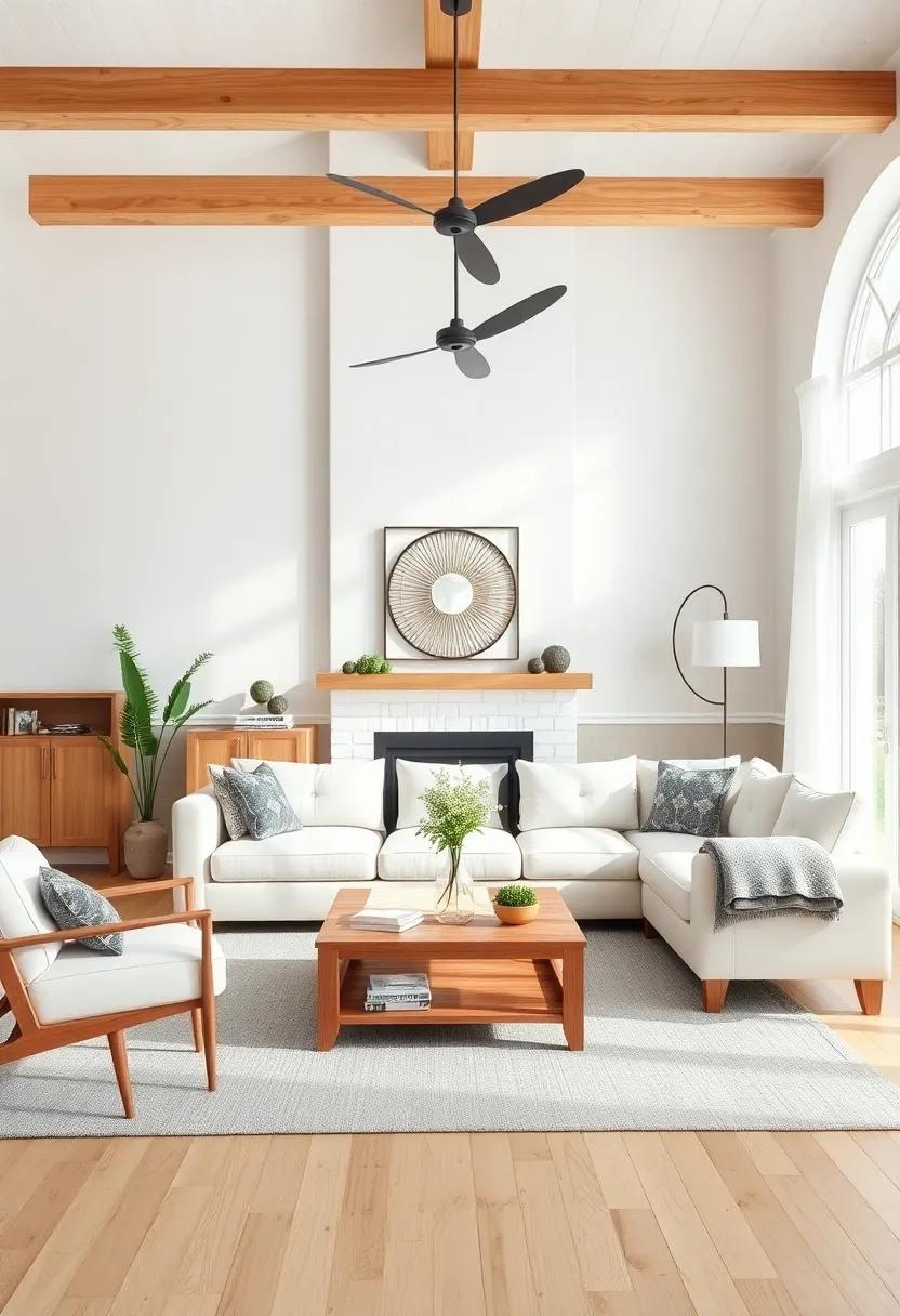 Embracing Warmth: Elevate Your Farmhouse Living Room with Light Wooden Accents
