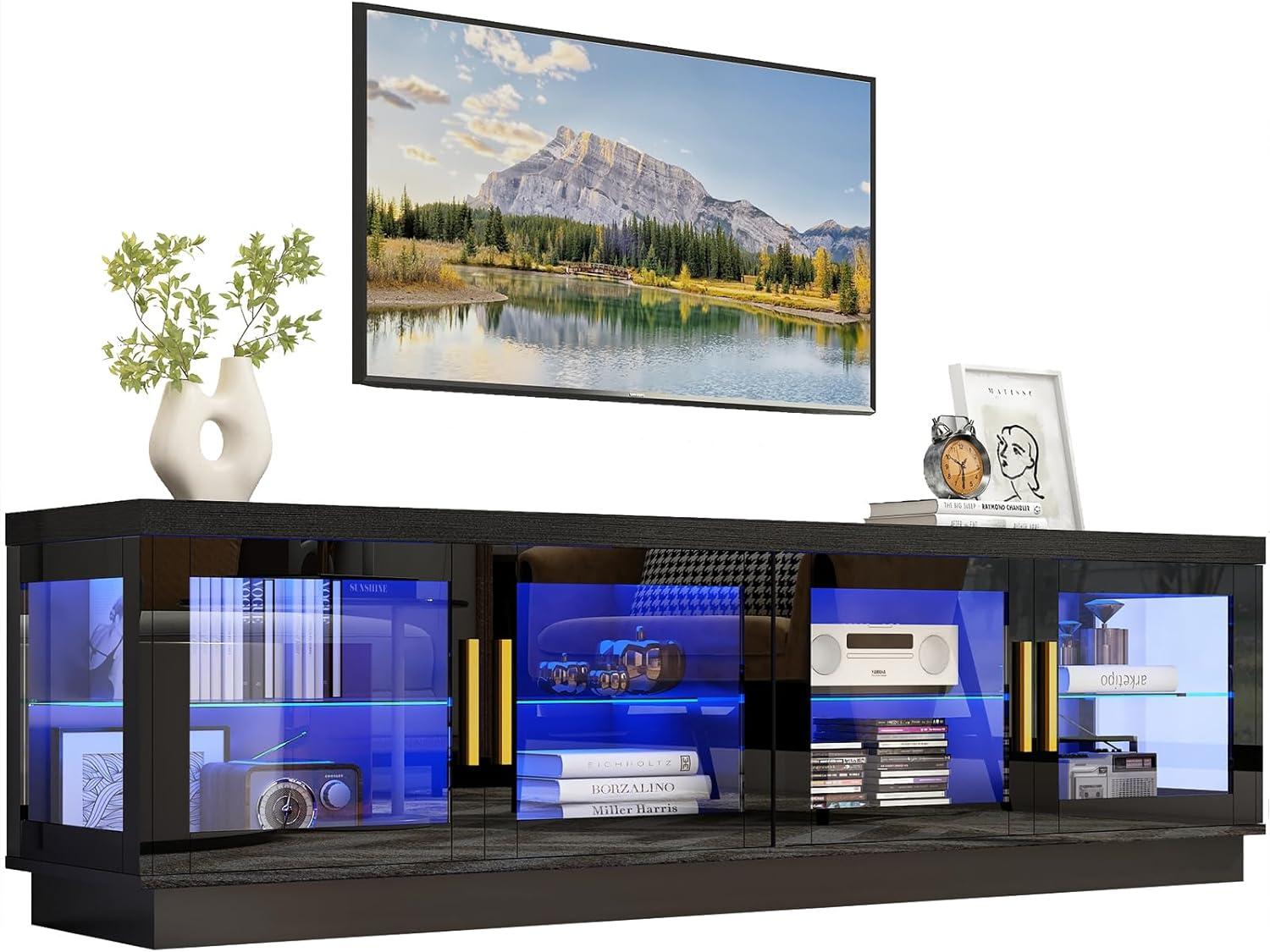 Our Honest Take on the 71IN LED TV Stand: Style Meets Function