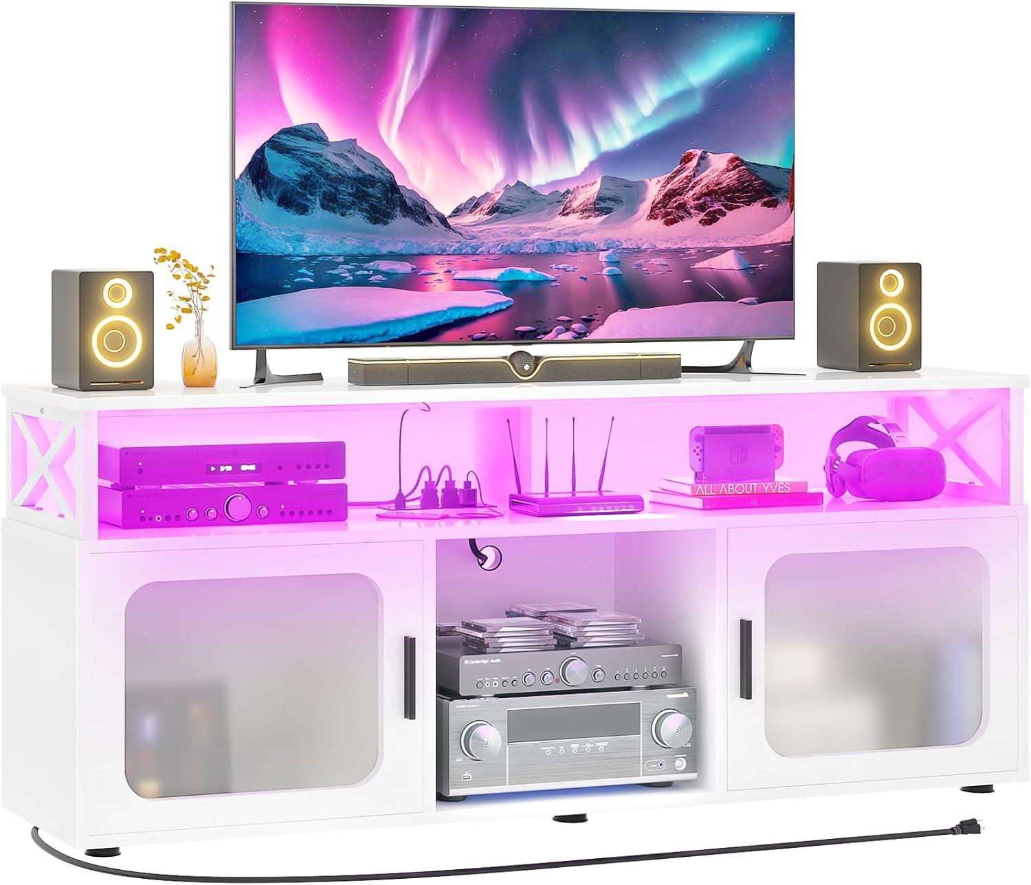 Our Take on the Aheaplus TV Stand: Style, Storage, and LED Flair Our Take on the Aheaplus TV Stand: Style, Storage, and LED Flair