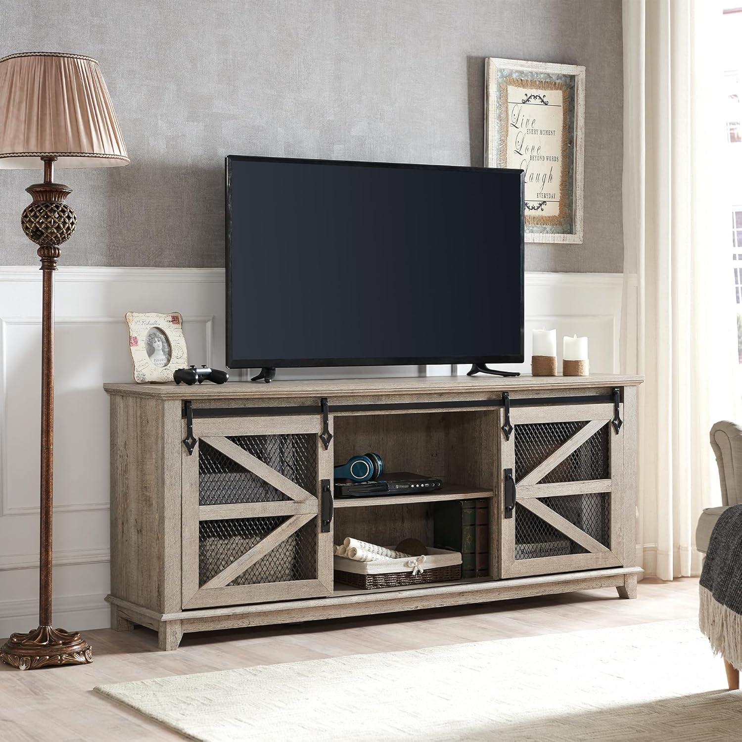 Our Take on the OKD Farmhouse TV Stand: Stylish and Sturdy Storage