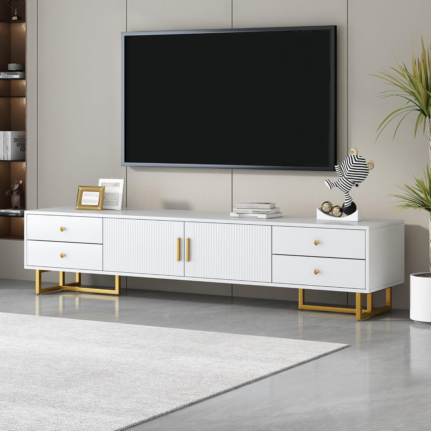 Why We Love the Amposei TV Stand: Stylish, Sturdy, and Spacious Why We Love the Amposei TV Stand: Stylish, Sturdy, and Spacious