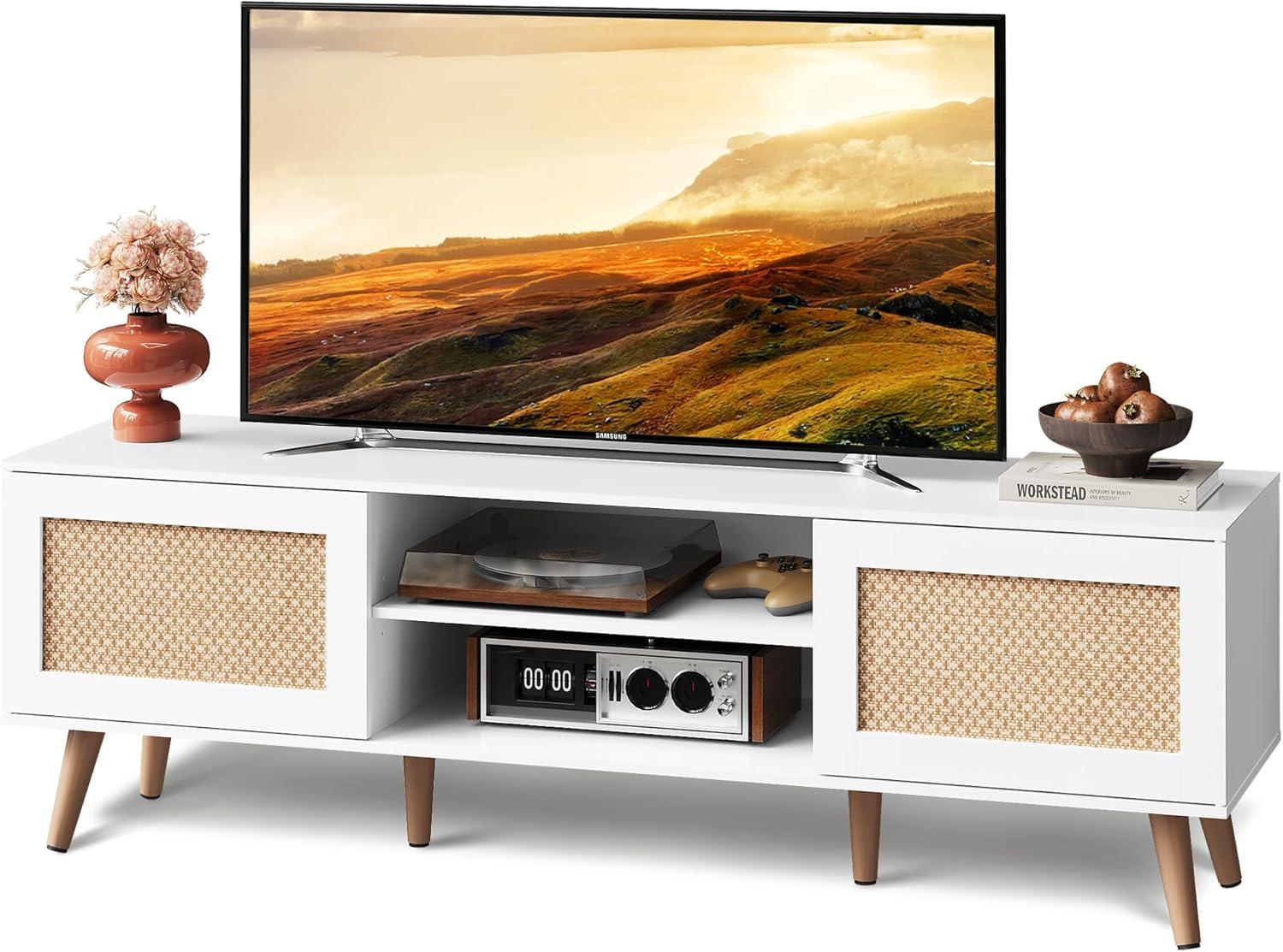 Our Take on the WLIVE Boho TV Stand: Stylish, Sturdy, and Spacious