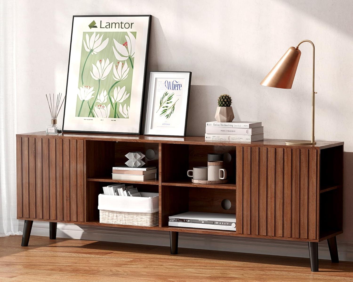 Our Review: Stylish & Functional Mid-Century Modern Walnut TV Stand