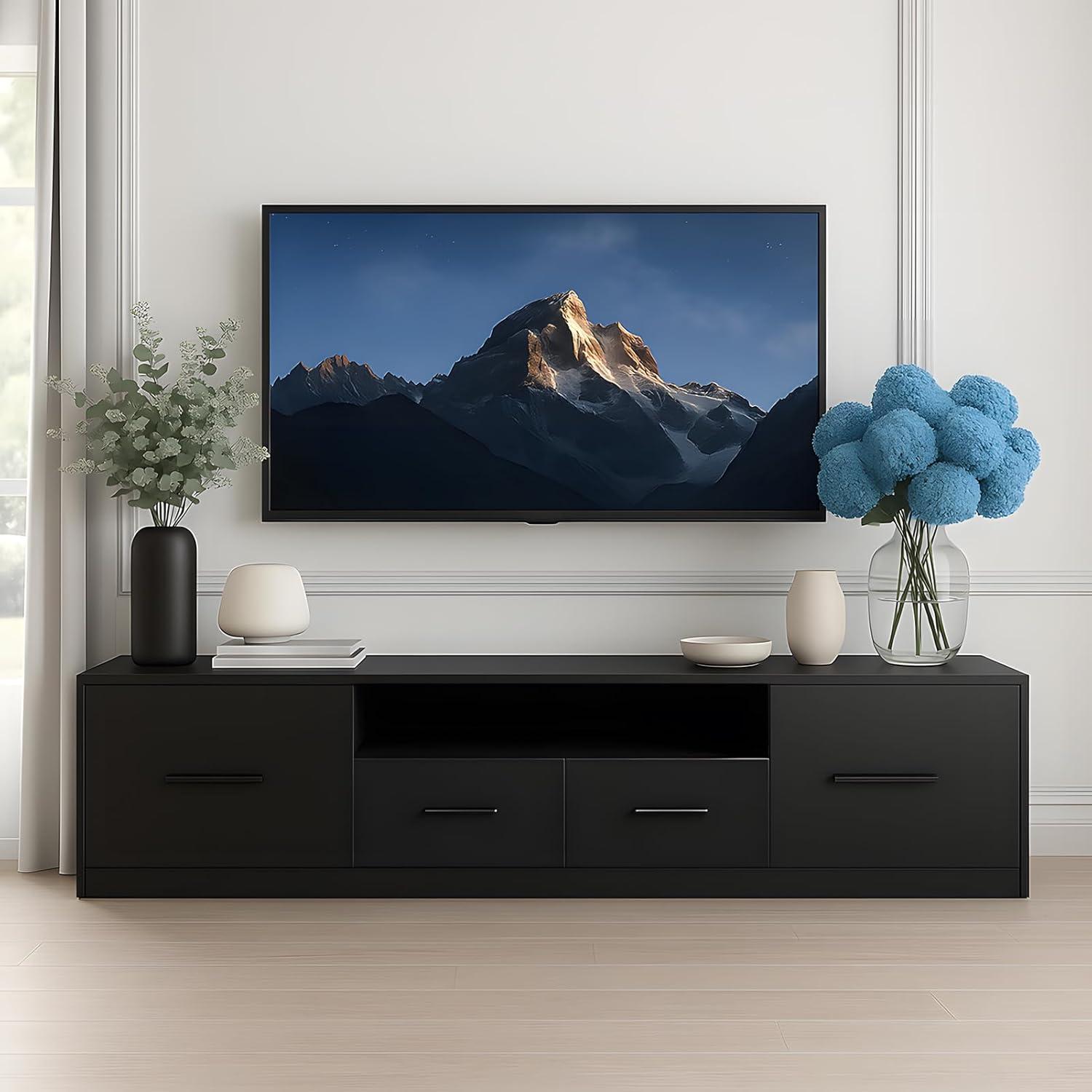 Our Honest Take: Stylish & Functional TV Stand for Up to 75″ TVs Our Honest Take: Stylish & Functional TV Stand for Up to 75″ TVs