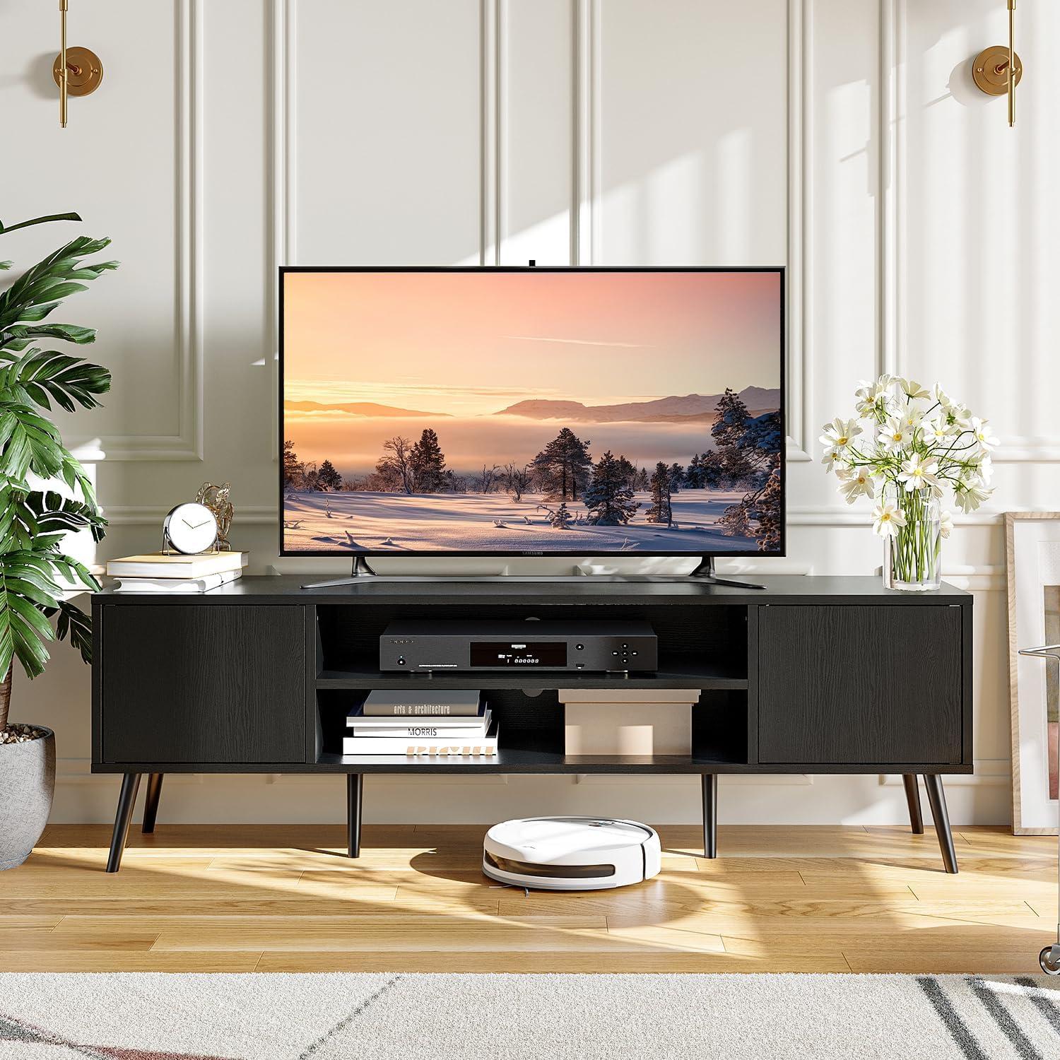 Our Take on the 58″ Mid-Century Modern TV Stand with Storage