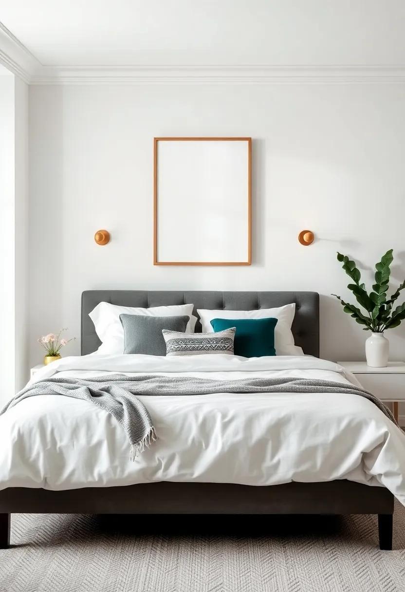 Elevate Your Sanctuary: Crafting a Simple Bedroom with Striking Statement Pieces