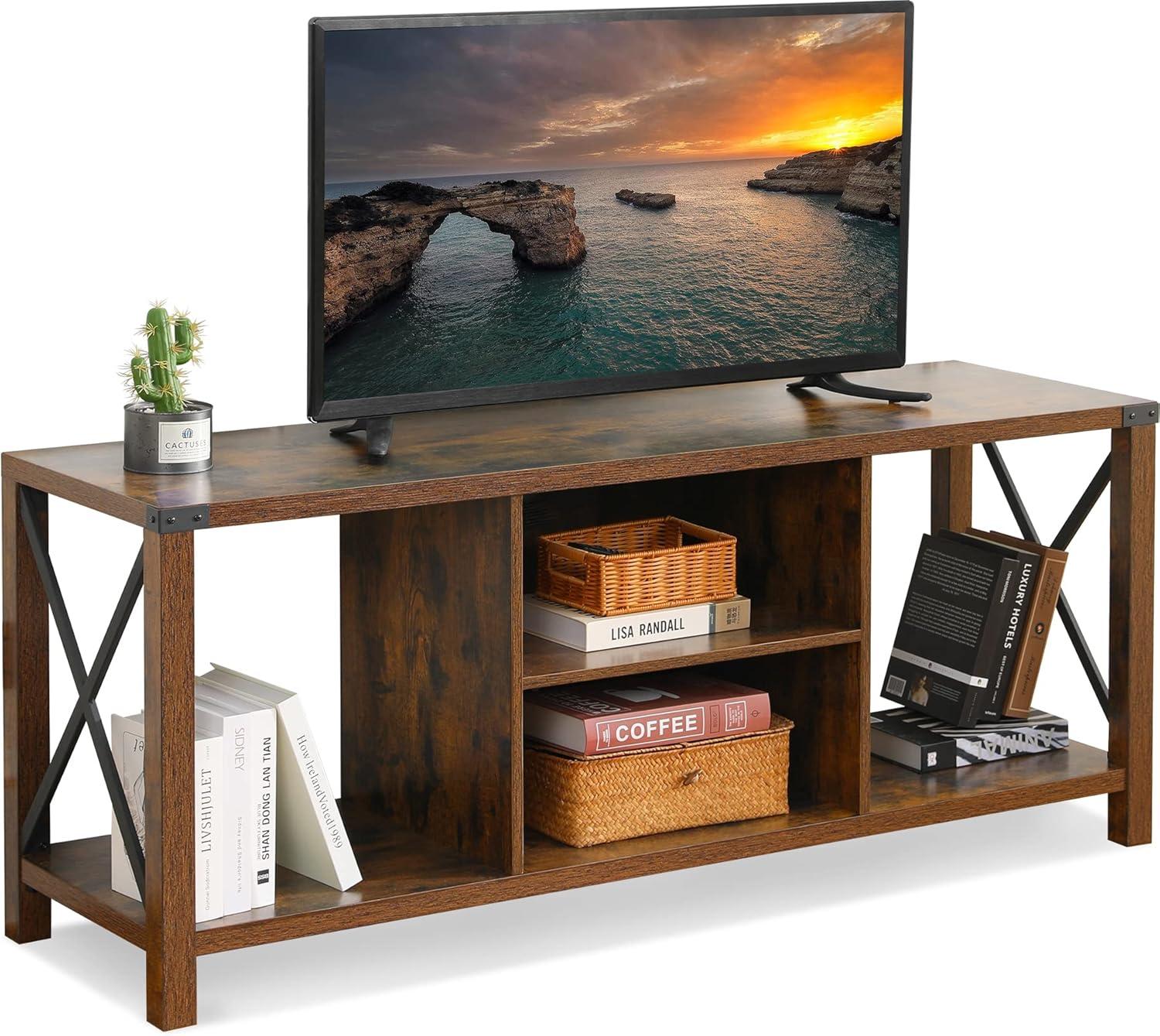 Our Take on the Evajoy Rustic Brown TV Stand: Stylish yet Practical